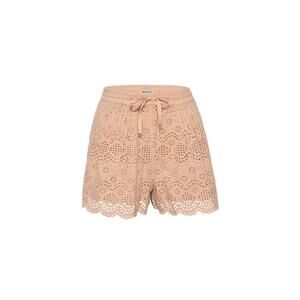 St. Roche Harper Shorts Size XS Tan Eyelet Scallop Hem Shorts Pull On NWT